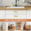 Brass Gold Bow Drawer Pull Handles 4 pcs 6
