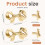 Brass Gold Bow Drawer Pull Handles 4 pcs 7