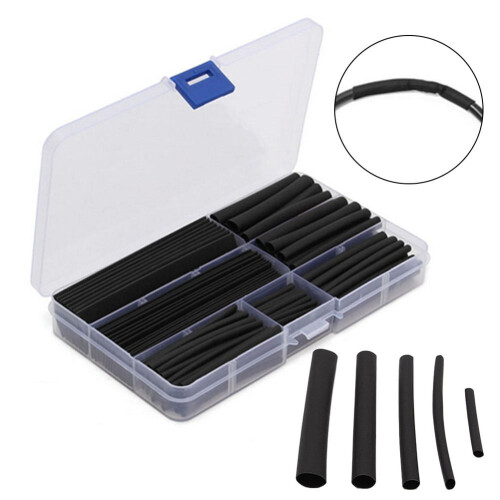 Black Heat Shrink Tubing 150 pcs 1