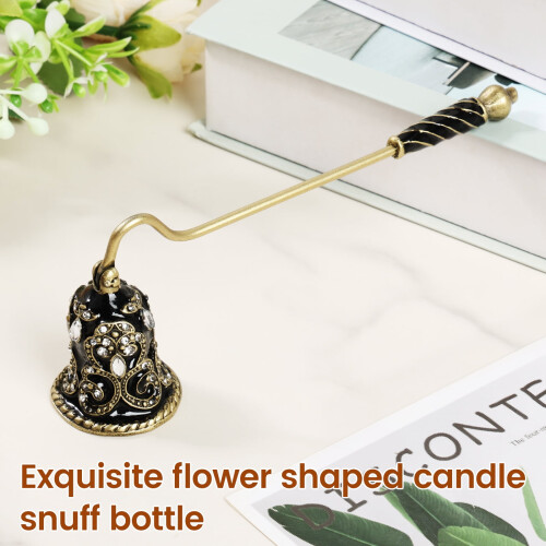 Flower-Shaped Candle Snuffer Black 7.2 Inch 2