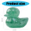 Crystal duckling sculpture stone miniature 1 piece 3
