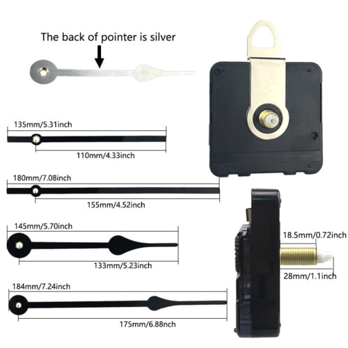 Clock Movement Quartz Replacement Mechanism 1 Set 2