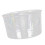 Acrylic round serving bowl clear 16 cm 2