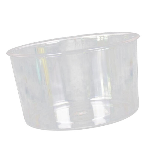Acrylic round serving bowl clear 16 cm 1