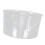 Acrylic round serving bowl clear 16 cm 3