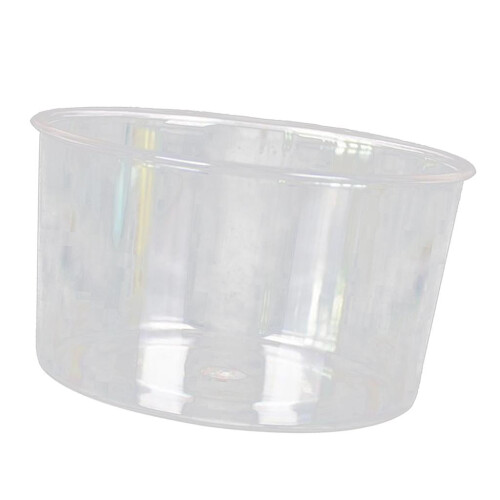 Acrylic round serving bowl clear 16 cm 2