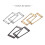 Humbucker Pickup Mounting Rings Set 2 pcs 2