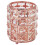 Rose Gold Crystal Vanity Holder for Comb Brushes Pens 3