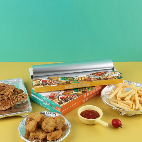 Aluminum foil wrap food pack 27x30cm 1