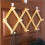 Bamboo wall rack with 10 hooks for hats and accessories 4