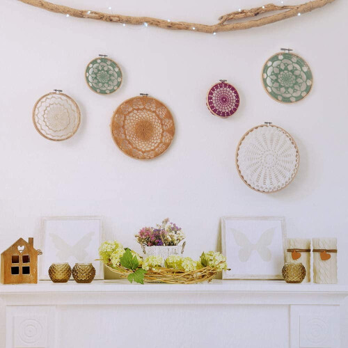 Embroidery Hoops Bamboo 4 Inch 12 Pieces 1