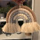 Boho rainbow macrame wall hanging with tassels 8