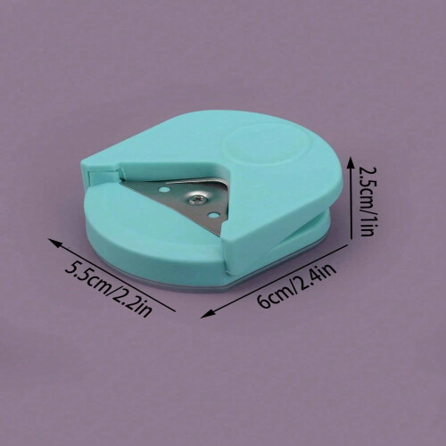 LOVEVER Round Corner Cutter R4 Blue 1pc 2