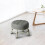 LOVIVER rotating roller stool gray heavy duty 3