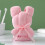 Reusable kitchen dish cloths coral velvet bear shape 4-pack 7