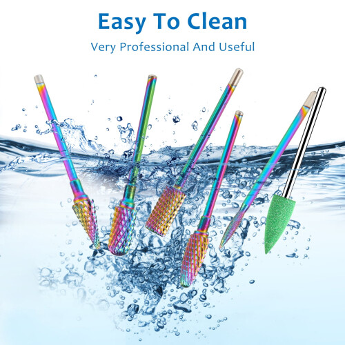 Peaoy nail drill bits for electric nail drill 10 pcs 2