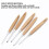 Crochet Hooks with Wooden Handle 3.0mm–12mm 11pcs 4