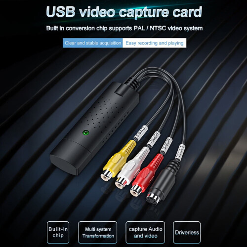 Meterk VHS to Digital Converter USB 2.0 Audio Video Capture 1