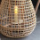 Bamboo candle holder lantern vintage style 28x30cm 7