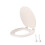 Round Toilet Seat Soft Close Durable Plastic 1 Pack 2