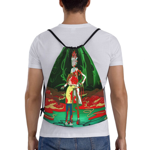 Rick and Morty Drawstring Bag Unisex Medium 1