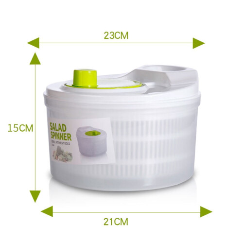 Salad spinner vegetable washer dryer 3 L 2