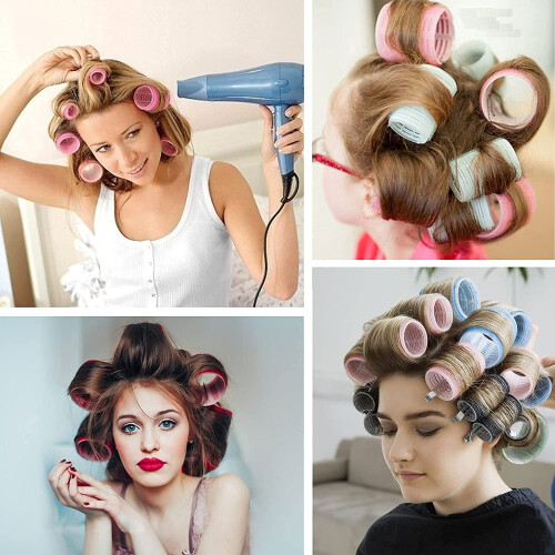 Self-Grip Hair Rollers 15mm Set of 6 1