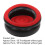 Inflatable Chair Flocked Surface Red 1 Piece 4