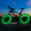 LED Bike Wheel Lights Green Waterproof 2-Pack 5
