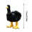 Duck Sculpture Resin Home Decor 7.5cm Black 2