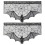 Halloween black lace bat curtain 2 pcs 2