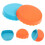 Silicone Can Covers for Soda Cans Orange Blue 2pcs 4