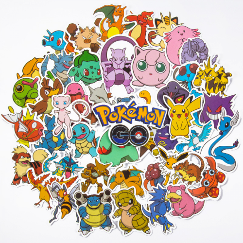 Pokemon vinyl stickers waterproof 50 pcs 1