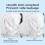 LOVEVER high-viscosity double-sided sponge tape white 3 pcs 5