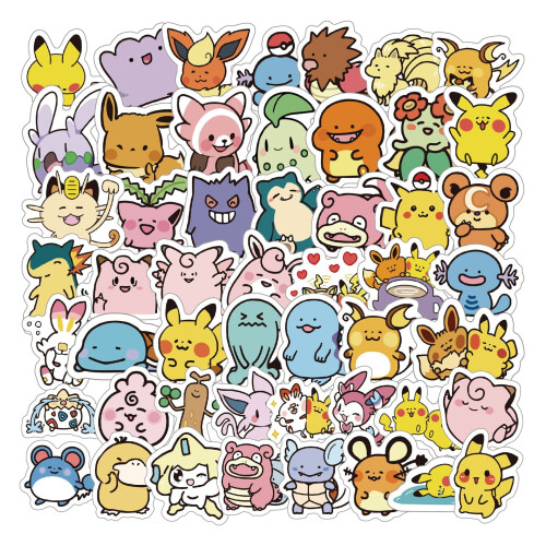 Pokemon vinyl stickers waterproof 100 pcs 1