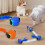 (blue) Interactive Rolling Cat Toy Ball, Self Rolling Dog Ball Interactive Cat Toys 3