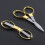 LOVEVER Metallic Stainless Steel Scissors Portable Foldable 2