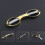 LOVEVER Metallic Stainless Steel Scissors Portable Foldable 3