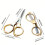 LOVEVER Metallic Stainless Steel Scissors Portable Foldable 7