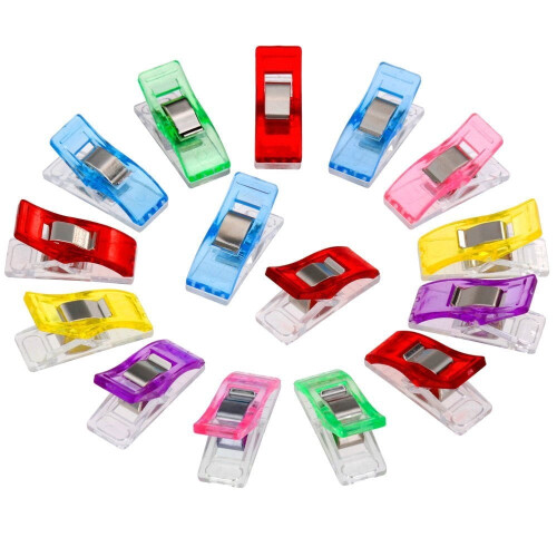 Sewing Clips Multicolor 20 pcs 2.7 x 1.0 x 1.5 cm 2