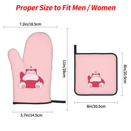 Pokemon oven mitts and pot holders 4-piece set 2
