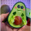 (A) 3D Printed FCK-You-Cado, 3D Printed Bad Avocado, Printed Middle Finger Statue 2