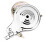 Steel rear drum brake assembly 90 mm silver 2