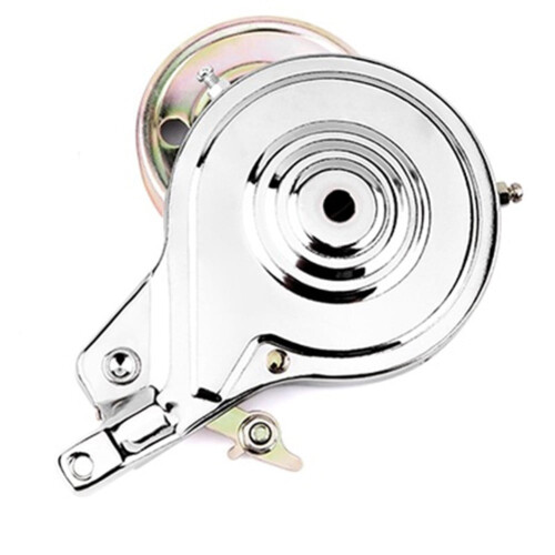 Steel rear drum brake assembly 90 mm silver 1