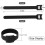 Roofei Reusable Cable Ties 6 x 0.5 inch Black 30 Pack 7