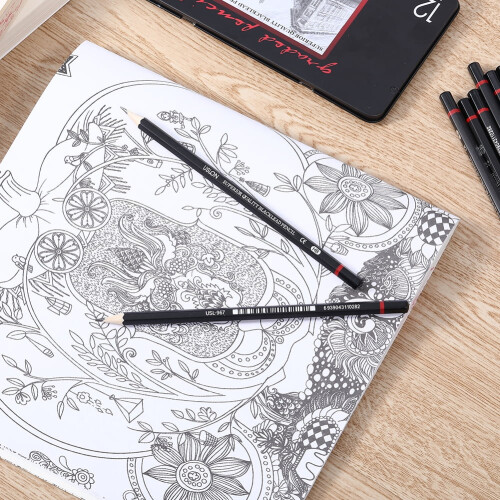 Drawing Pencil Set 8B-2H 12 Pieces 2