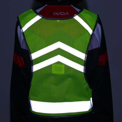 Meterk Reflective Running Vest Adjustable Mesh Safety Vest 1