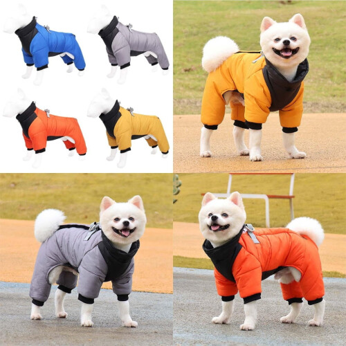 Dog Winter Coat Reflective Windproof Padded Jacket 1