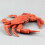 Realistic Crab Toy Red Plastic Ocean Animal Bath Play 8