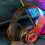 Opvouwbare Bluetooth-hoofdtelefoon met over-ear model, rood 7